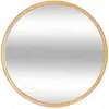 Image de Miroir rond en bois Ø 55 cm KIM Marron