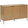 Image de Buffet bas 3 portes en bois TASSO - Beige