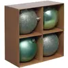 Image de Lot de 4 Boules de Noël Jokli 10cm Vert Amande