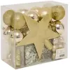 Image de Kit 44 Pièces Déco de Noël Star 24cm Doré