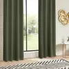 Image de Lot de 2 Rideaux Occultants Kerry 135x240cm Vert Kaki