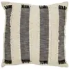 Image de Coussin Déco à Franges Malakite 50x50cm Noir & Blanc