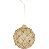 Image de Boule de Noël en Verre Perle 10cm Bronze