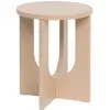 Image de Table à café ronde en bois BLOOM - Noisette