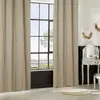 Image de Rideau Plissé à  illets Maëly 135x260cm Beige Lin