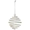 Image de Boule de Noël en Verre Spirale 8cm Transparent