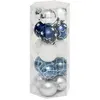 Image de Lot de 15 Boules de Noël Quiet Times 5cm Bleu & Argent