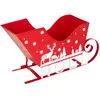 Image de Décoration de Noël Traineau 35cm Rouge