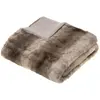 Image de Plaid imitiation fourrure collection Grizzly - 160 x 120 cm - Marron