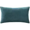 Image de Coussin Dolce effet velours déhoussable 58x38 cm - Bleu canard