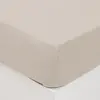 Image de Drap Housse Lavable Coton Maria 140x190cm Ivoire