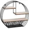 Image de Étagère Murale 4 Niveaux Palmer 39cm Noir