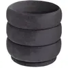 Image de Atmosphera Pouf velours rond - Gris