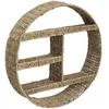 Image de Etagère murale ronde design roseau Seagrass - Diam. 58 cm - Beige