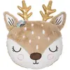 Image de Coussin tête de biche pour enfant - Marron