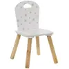Image de Chaise enfant en bois Douceur - Blanc avec motifs