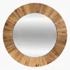 Image de Atmosphera Miroir mural rond Pamela - Beige