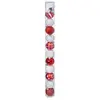 Image de Lot de 12 Boules de Noël Colorama 6cm Rouge & Blanc