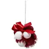 Image de Sujet de Noël Fleur Colorama 8cm Rouge & Blanc