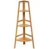 Image de Etagère d'angle 3 niveaux en bambou - Hauteur 103 cm
