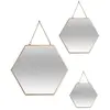 Image de Atmosphera Lot de 3 miroirs muraux - Or