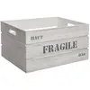 Image de Lot de 6 Cagettes de Rangement encastrables à l'effet vintage - Gris