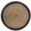 Image de Tapis rond en jute Scandi - Diam. 120 cm - Noir