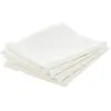Image de Lot de 4 Serviettes de Table Chambray 40x40cm Ecru