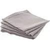 Image de Lot de 4 Serviettes de Table Chambray 40x40cm Gris Clair