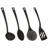 Image de Lot de 4 Ustensiles de Cuisine Nylon 31cm Noir