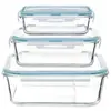 Image de Lot de 3 Boîtes de Conservation Clipeat 18cm Bleu