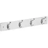 Image de Patère en Bois & Métal 4 Têtes 42cm Blanc