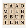 Image de Sticker Relief Lettres 41x41cm Noir