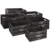 Image de Atmosphera Cagettes de rangement lot de 6 - Noir