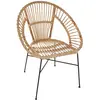 Image de Atmosphera Fauteuil rotin métal - Naturel