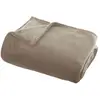 Image de Grand plaid en Flanelle uni - 180x130 cm - Beige Lin