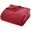 Image de Grand Plaid en flanelle uni - 230x180 - Rouge