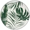 Image de Assiette plate Ø. 26 cm PALME Vert / Blanc