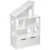 Image de Atmosphera étagère maison enfant + coffre - Blanc