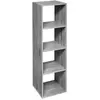 Image de Five simply smart Étagère colonne 4 cases - Gris