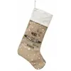 Image de Botte de Noël à Suspendre - 45cm - Beige