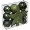 Image de Kit Décoratif de Noël - 18 Pièces - Vert Olive