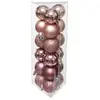 Image de Lot de 18 Boules de Noël Colorama 3cm Rose