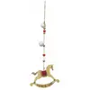 Image de Sujet de Noël Cheval Bascule 34cm - Beige