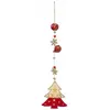 Image de Sujet de Noël Sapin Soir 42cm - Naturel & Rouge
