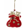 Image de Sujet de Noël Hotte Ours - 18 cm - Rouge