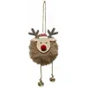 Image de Sujet de Noël Renne Glacé 13cm Marron
