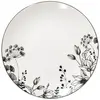 Image de Assiette dessert Ø. 19 cm WHITE FLORAL Blanc / Noir