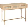 Image de Console 3 tiroirs en cannage RAYO - Beige