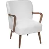 Image de Fauteuil à boucle avec accoudoirs Chiara - Blanc